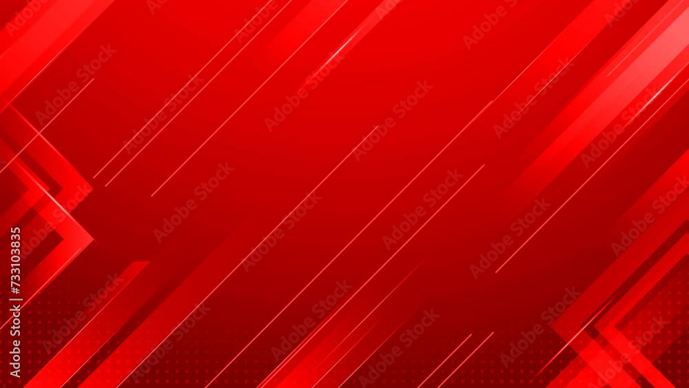 Aufkleber dark red tech geometric abstract minimal motion background. seamless looping. video animation ultra 