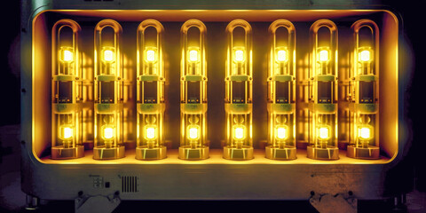 Obraz premium Nuclear power production