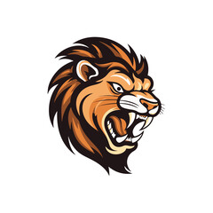 Lion head vector illustration,