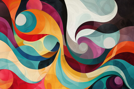 Flowing wavy patterns in a Bohemian style