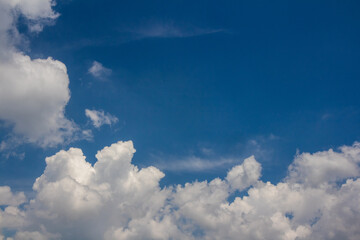 Blue sky background with clouds