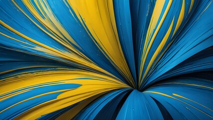 Abstract background, yellow, blue, abstract design, ink abstract wave, dynamic abstract colorful, vibrant yellow blue abstract background, wallpaper