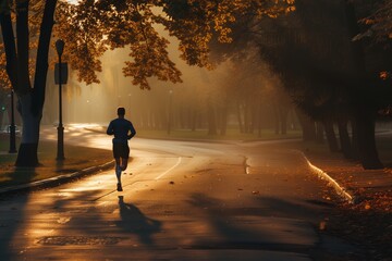 person walking in the park
