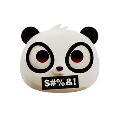 Panda Curse 3D Emoji © arekstd