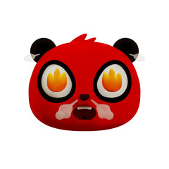 Very Angry Panda 3d Emoji © arekstd