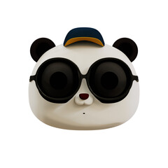 Cute Panda Cool 3D Emoji