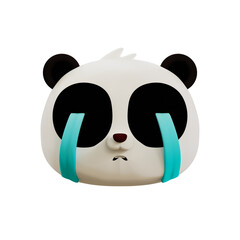 Cute Panda Cry 3D Emoji © arekstd