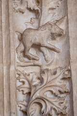 unicornio, claustro del Monasterio de San Juan de los Reyes, Toledo, Castilla-La Mancha, Spain