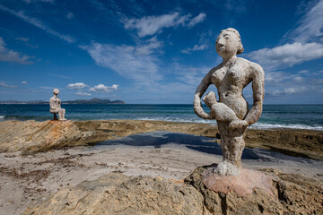 The wound, outdoor sculptures by Joan Bennàssar, sculpture by Joan Bennàssar, Can Picafort,...