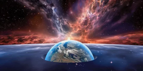Foto op Plexiglas A composition of the Universe, view of Space © jovannig