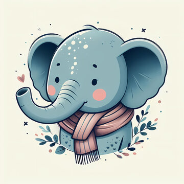 elephant cartoon illustration