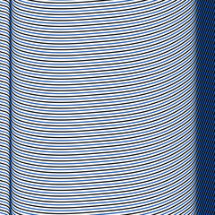 Horizontal black and blue curved lines as a texture