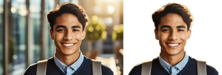 Young university student spending a day at the university, student lifestyle, png