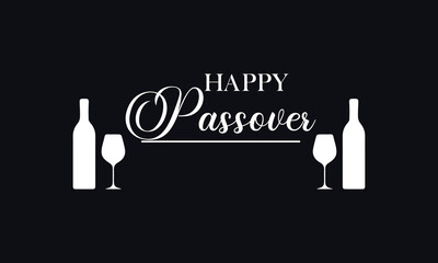 Happy Passover Text illustration Design