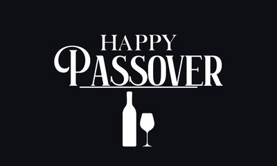 Happy Passover Text illustration Design