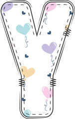 Font of Valentine Day Pastel