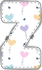 Font of Valentine Day Pastel