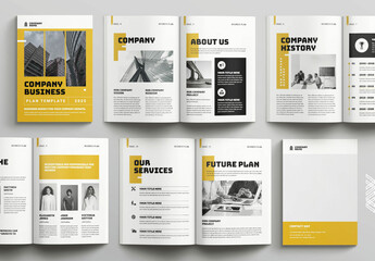 Business Plan Layout Design Template