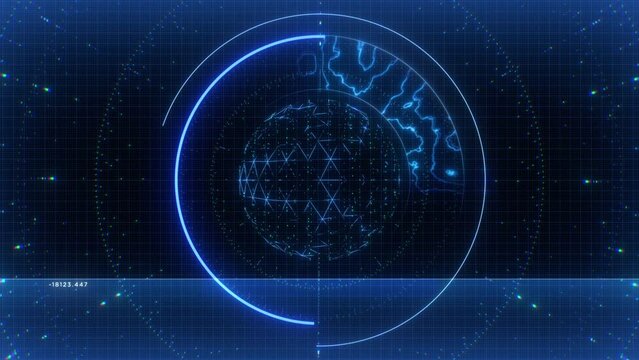 Tech HUD Display Screen
