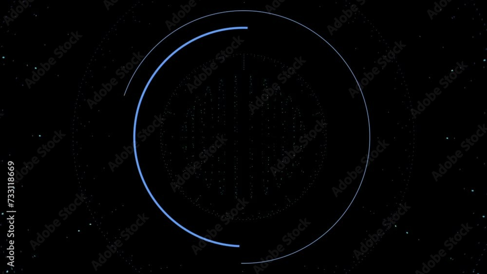 Aufkleber tech digital display overlay