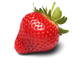 Strawberry, on a transparent background, digital photography