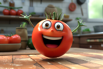 cute 3D tomato