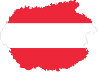 Austria Brush Flag, Brush strokes