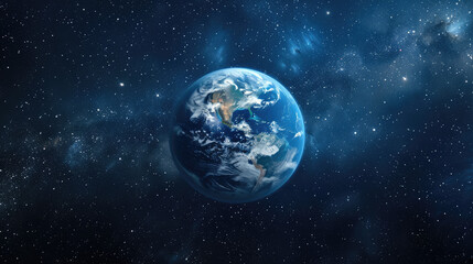 Earth view from outer space background
