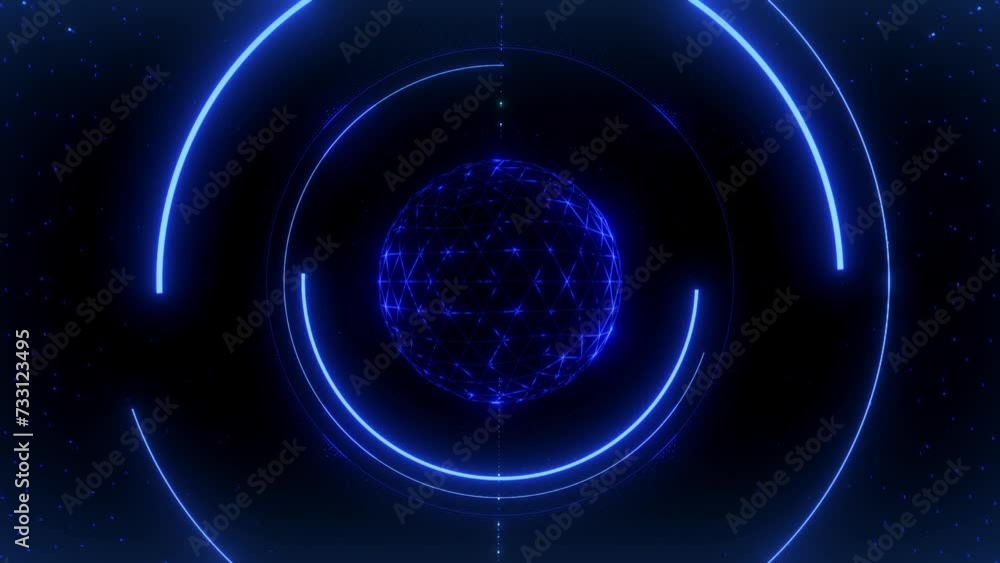 Poster tech hud display overlay