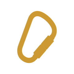 carabiner icon vector