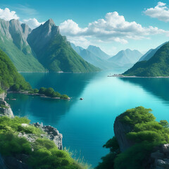 Lake in the Mountains