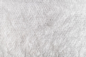 Rough clear background of burst bubble wrap