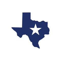 texas logo vector. lone star of texas logo vector. - obrazy, fototapety, plakaty
