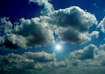 Cloudy sky background