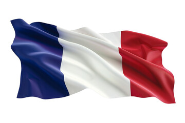 Elegant French Flag Draped with Grace, Symbolic of National Pride and Heritage