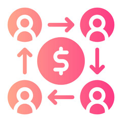 interpersonal gradient icon