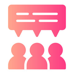 opinion gradient icon