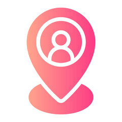 stakeholder mapping gradient icon