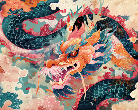 Chinesischer Loong Drache, Jahr des Drachen