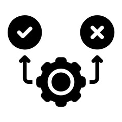 decision glyph icon