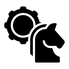 strategy glyph icon
