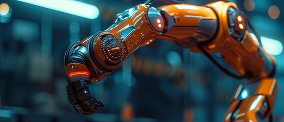 Robotic Hand in Futuristic Setting