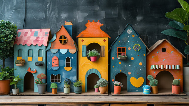 Eco-friendly cardboard toys for children