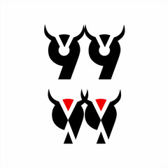 Design of two 99 logos with a goat head concept.