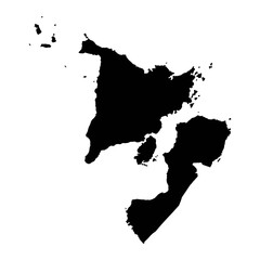 Western Visayas Region map, administrative division of Philippines. Vector illustration.
