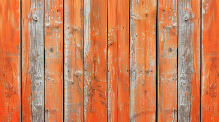 Orange color wooden background