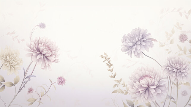 Purple and pink flowers background