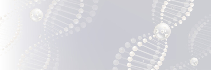 Hyaluronic acid skin solutions ad, white cosmetic advertising background ready to use illustration vector.	