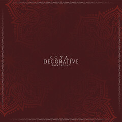 Ethnic decorative floral frame beautiful classic background