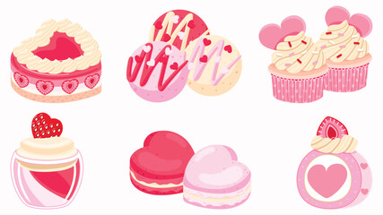 Love Dessert Illustration Clip Art